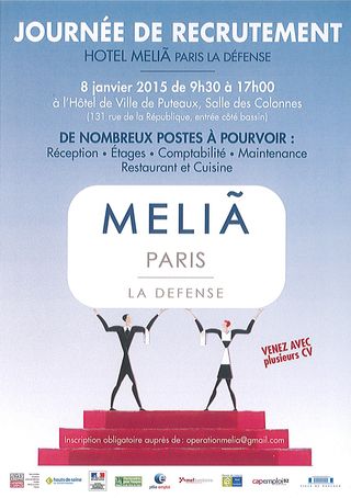 Recrutement-Hotel-Melia-La-Defense-le-08-01-2015